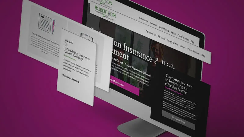 01 RI ST Robertson Insurance: Website Redesign