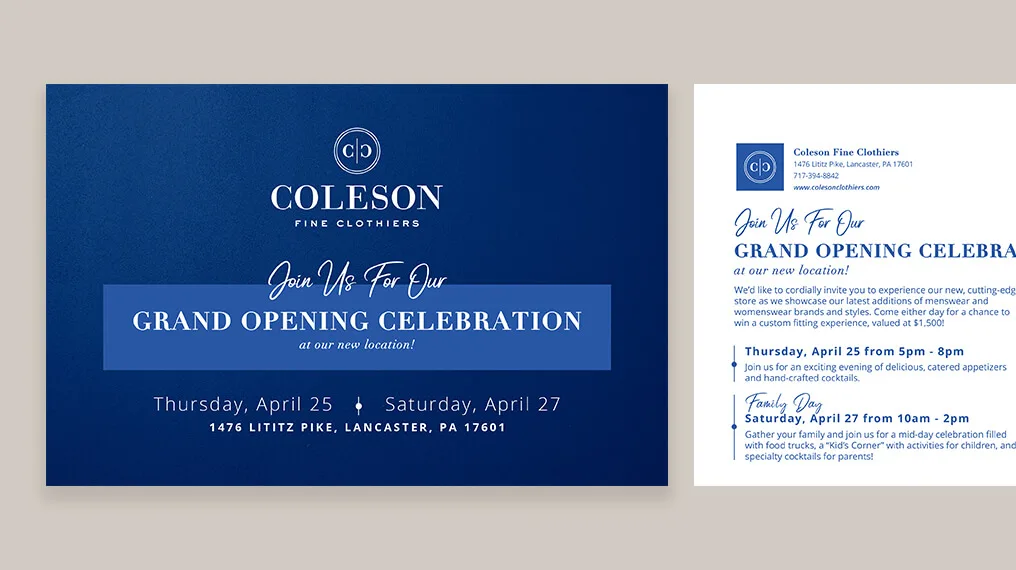 Branding for Coleson events