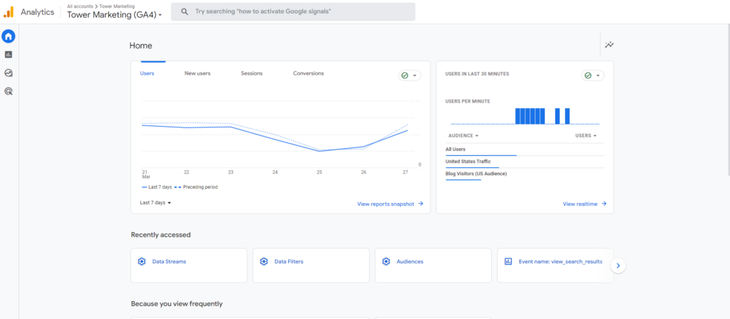 Google Analytics 4 Interface Google Analytics 4 vs Universal Analytics: 8 Key Differences Your Business Needs To Know
