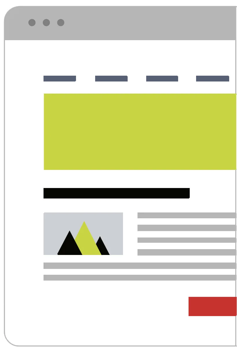wireframe of website homepage with no ux copy