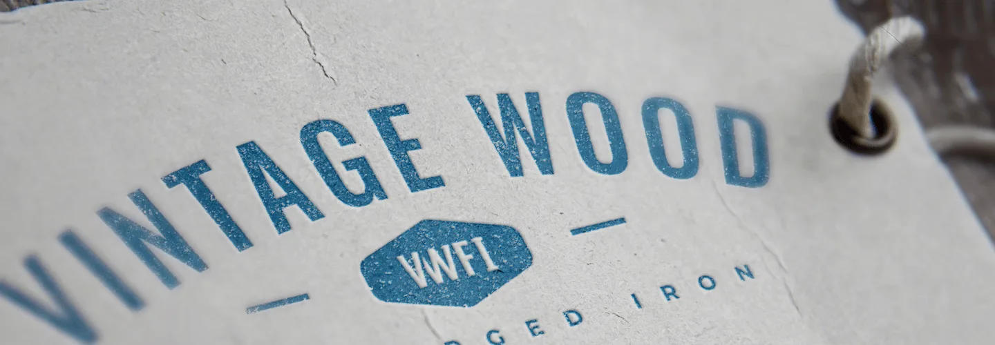 VWFI Logo CaseStudy Hero Vintage Wood & Forged Iron: Logo Design