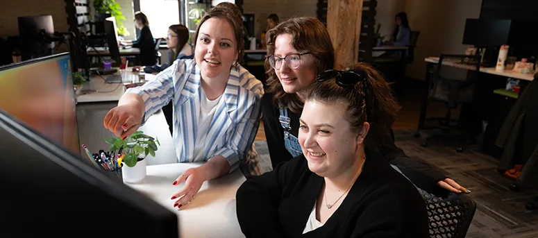 Three Tower content writers exploring engagement metrics on a website.