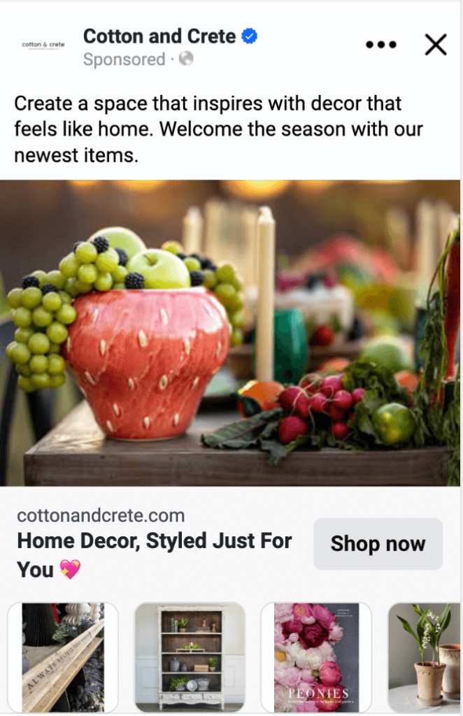 a decorative table with fruit