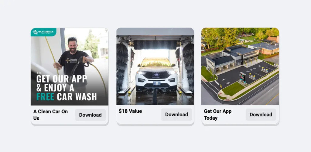 SUN Work 02 Sundance Car Wash: Paid Social Campaigns