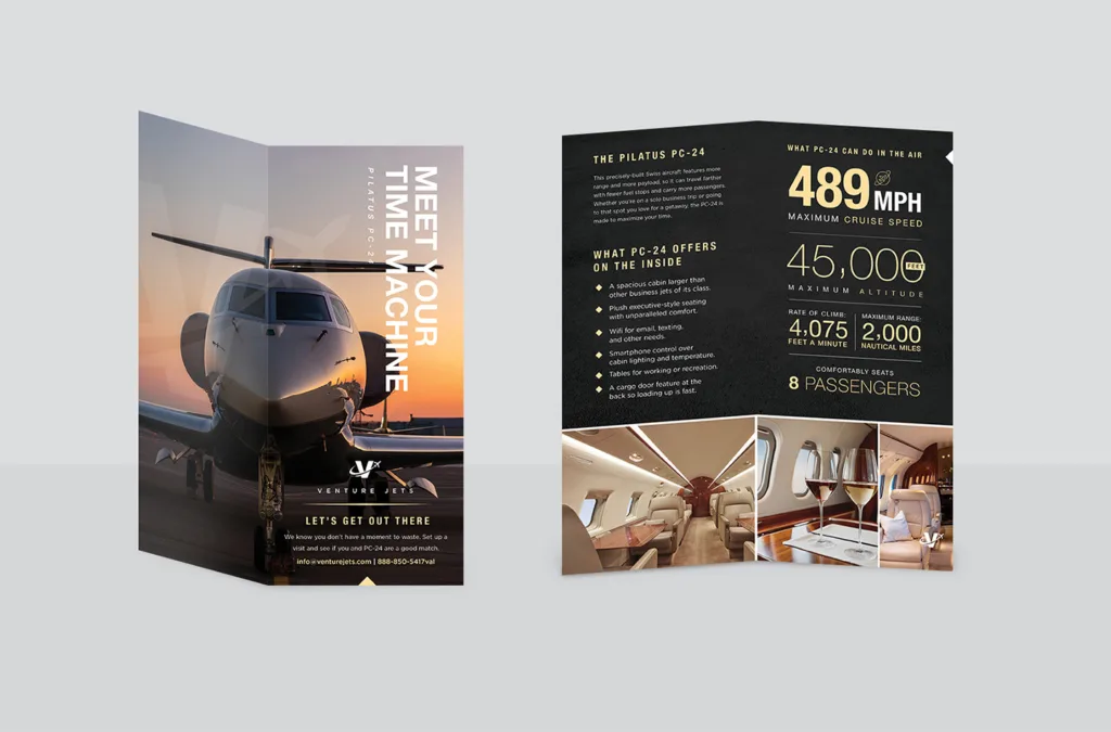 VJ Work 04 Venture Jets: Marketing Campaign