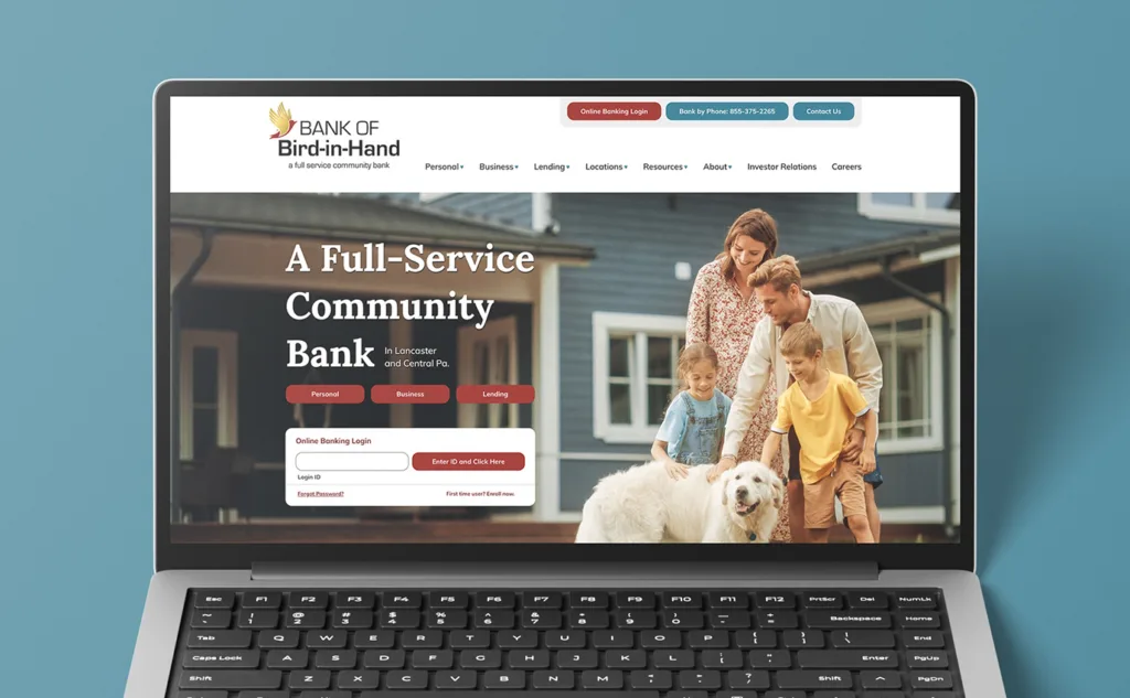 BBH Work 01 Bank of Bird-in-Hand: Website Design & IM Services