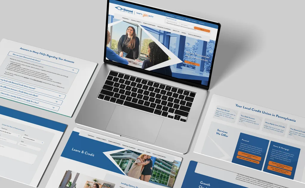 DiamondSite 25Work 01 Diamond Credit Union: 2025 Website Redesign