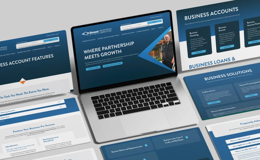 DiamondSite 25Work 02 Diamond Credit Union: 2025 Website Redesign